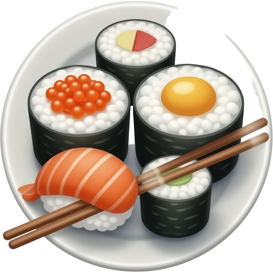 sushi dinner emoji
