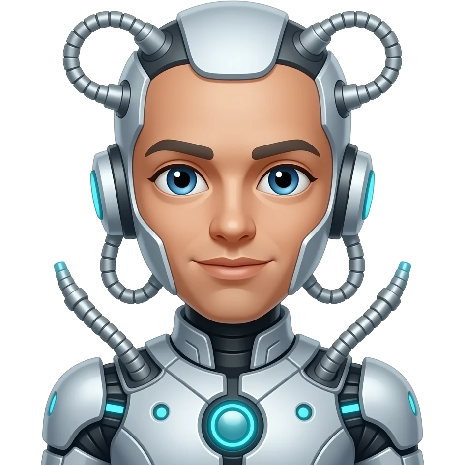 un personaje con una habilidad de inteligencia artificial emoji