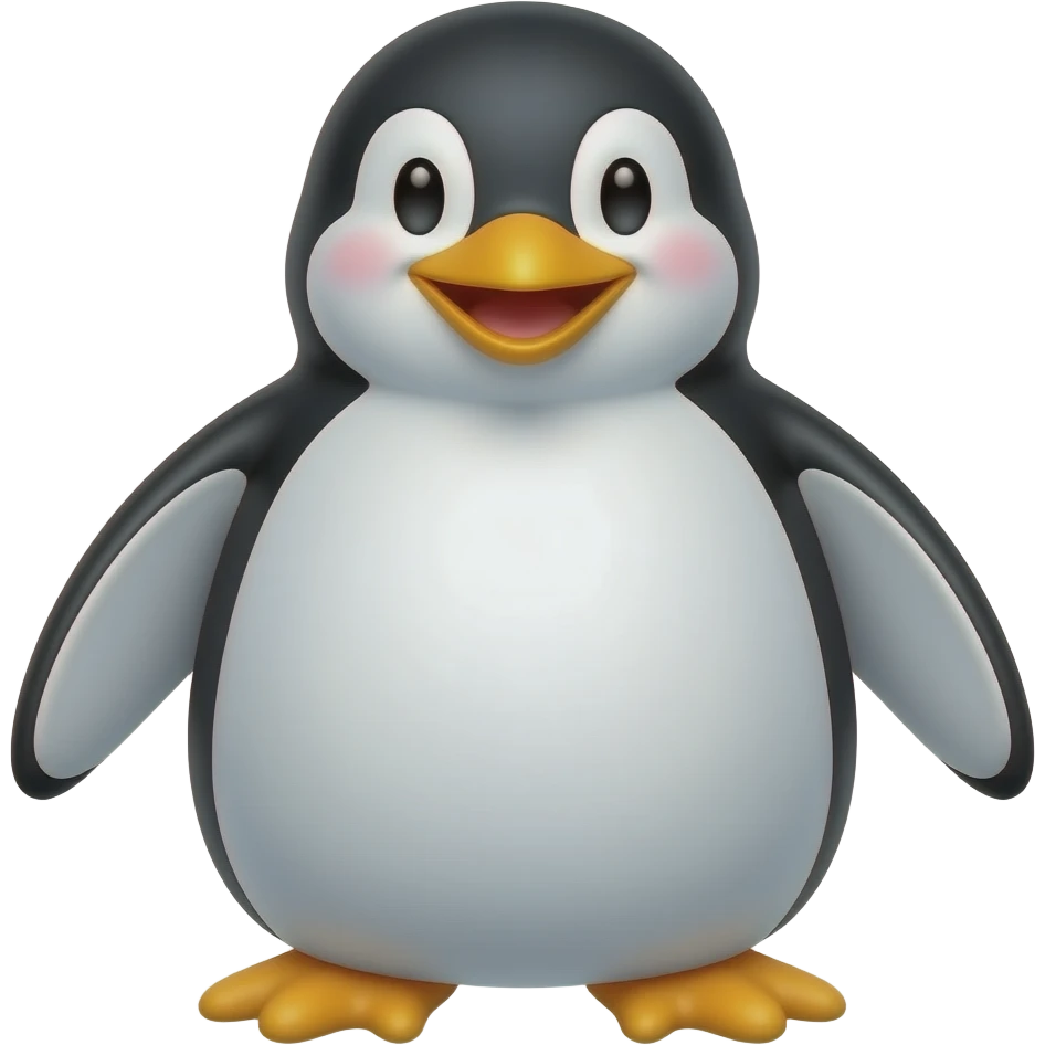 Un pingouin qui rigole emoji
