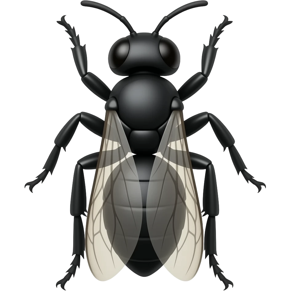 Black wasp emoji