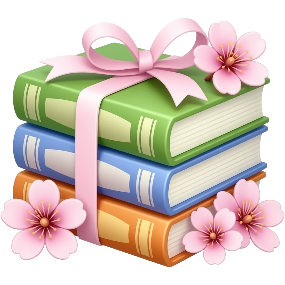 📚🎀🌸 emoji