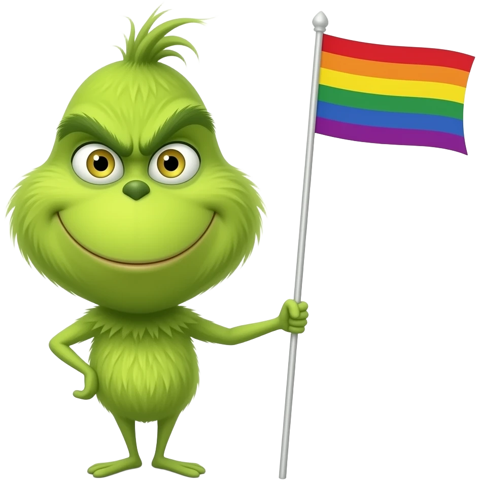 Pride grinch emoji