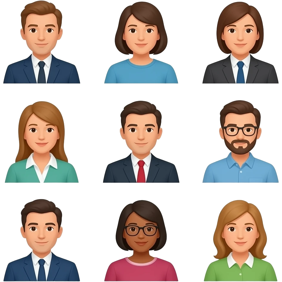 virtual meeting multiple emoji