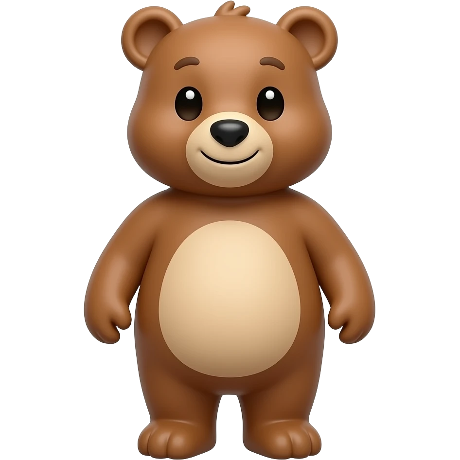 Animated bear emoji