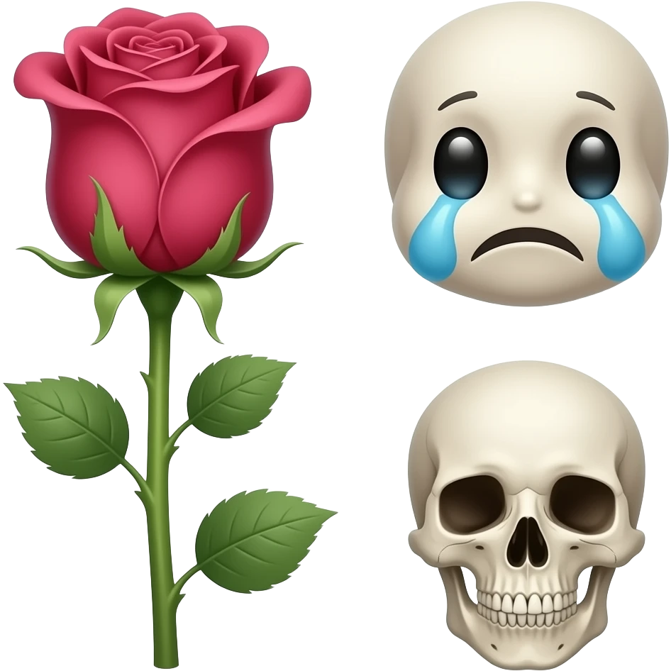 🥀😭💀 emoji