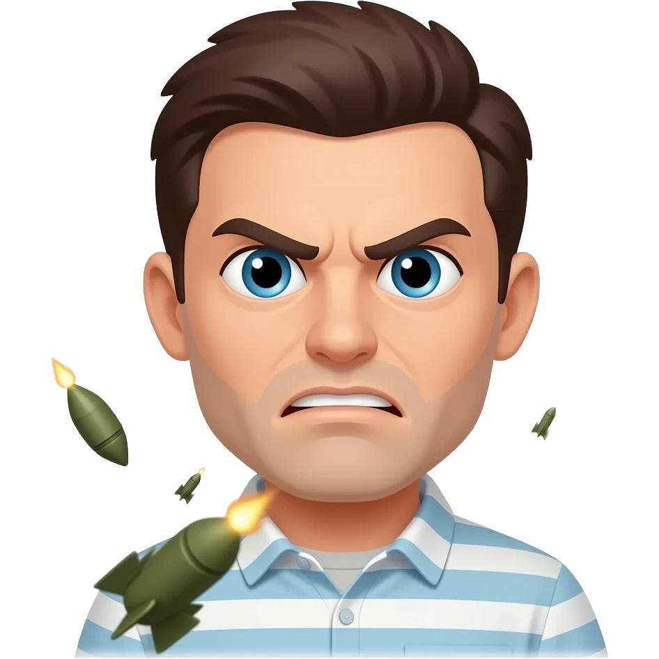 Angry - bombs falling emoji