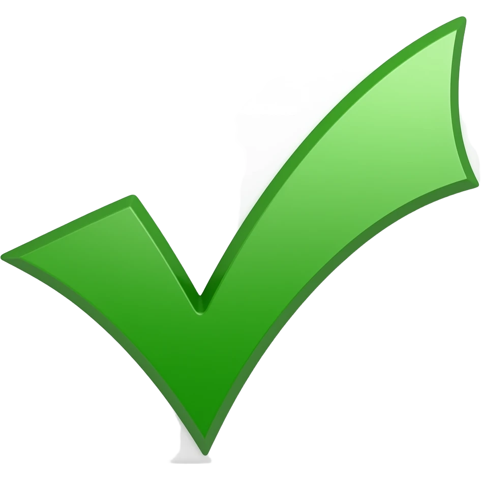 green check mark emoji