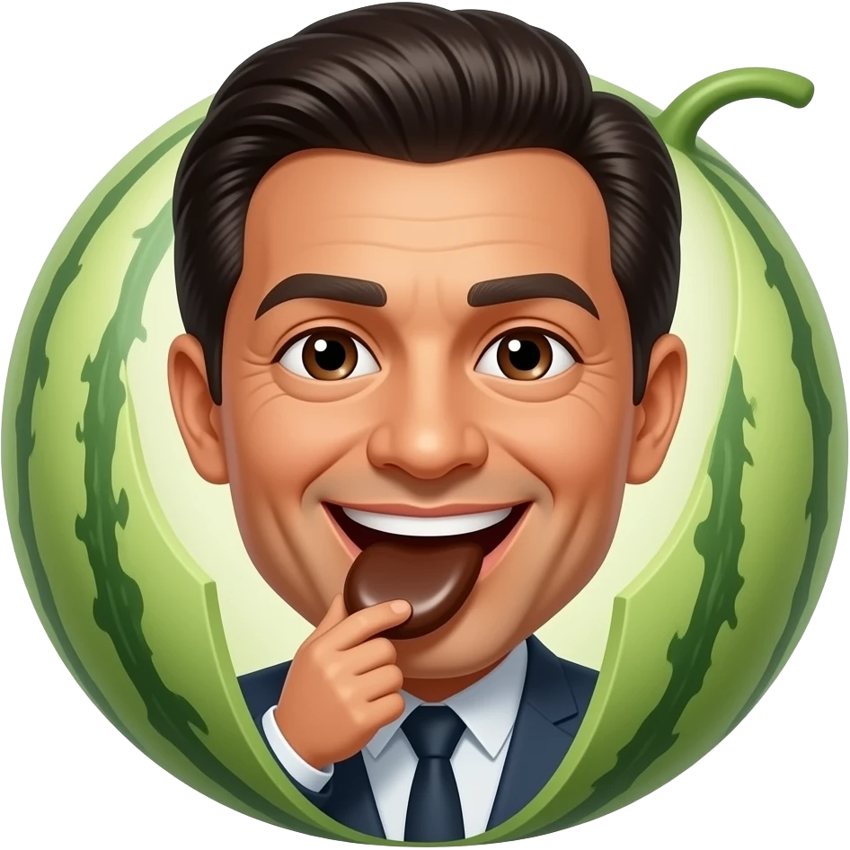 Modi meloni eating melodi chocolate emoji