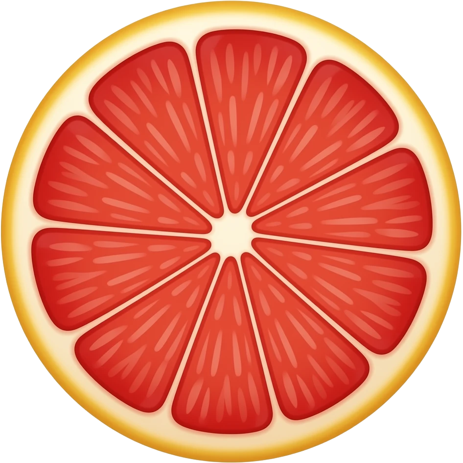 raspberry grapefruit emoji