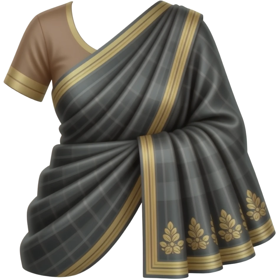 Black saree emoji