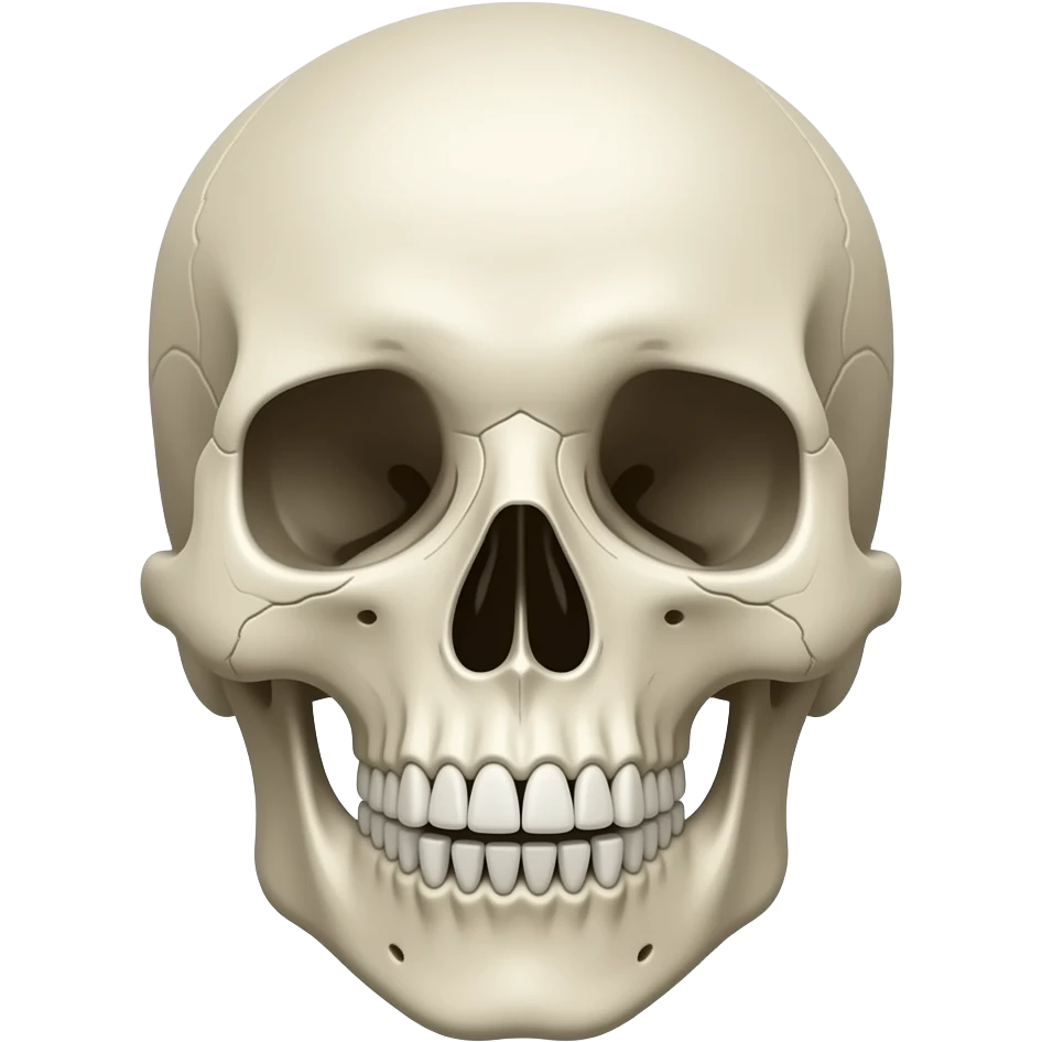a shocked skeleton emoji
