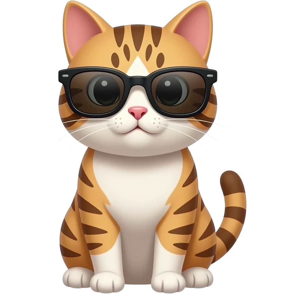 Cat wearing sunglasses emoji