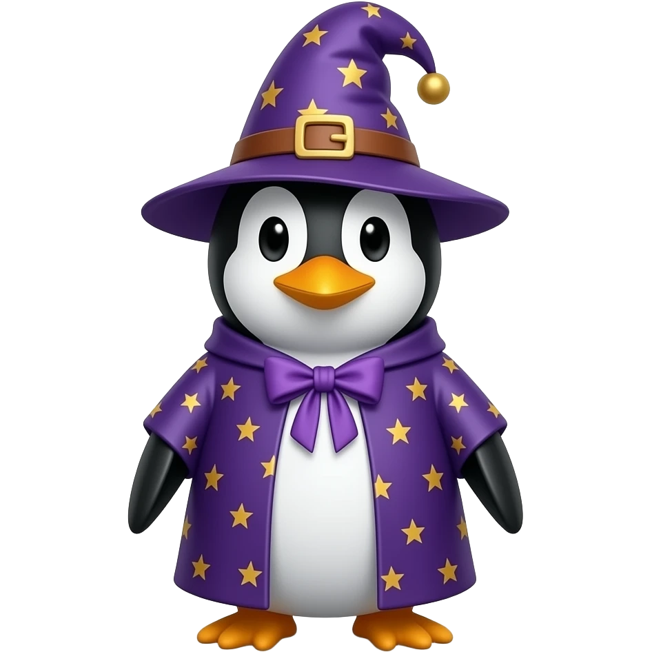 Penguin Wizard emoji