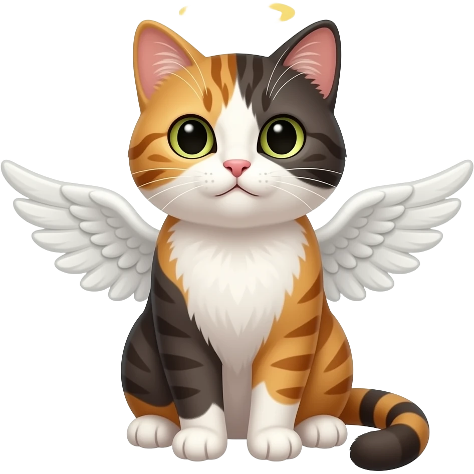 angel cat emoji