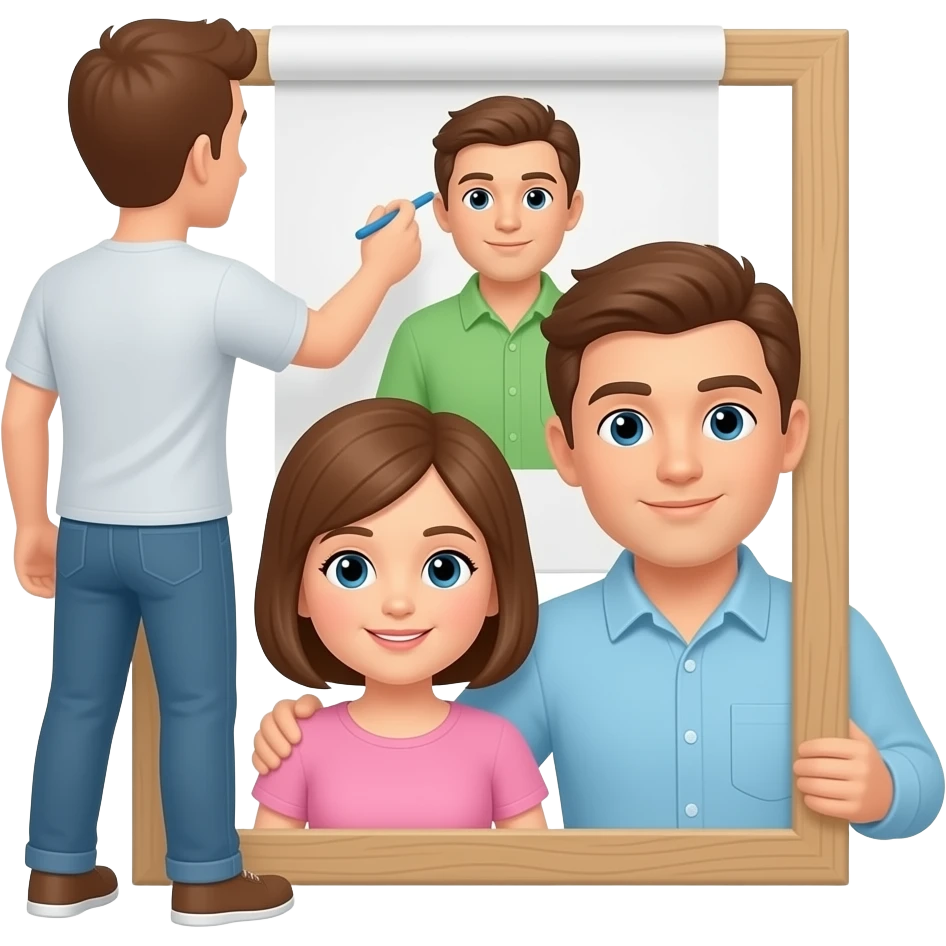 Мужчина строит семью emoji