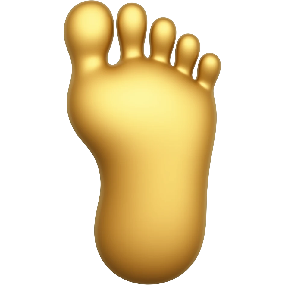 golden foot emoji