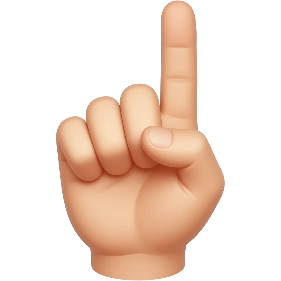 Raised pinky finger emoji