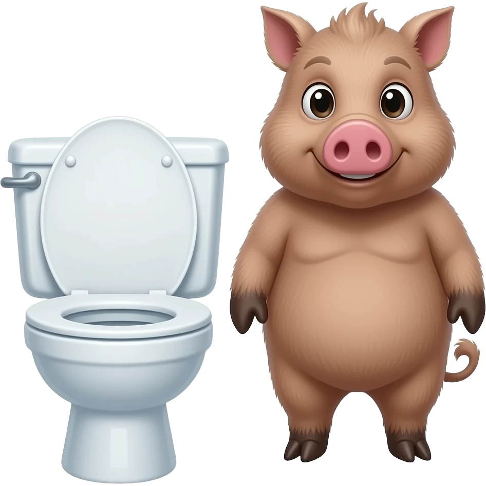 🐗🚽 Great job emoji