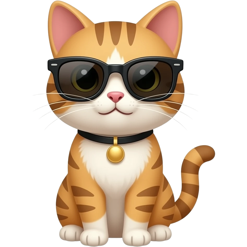 Cat wearing sunglasses emoji