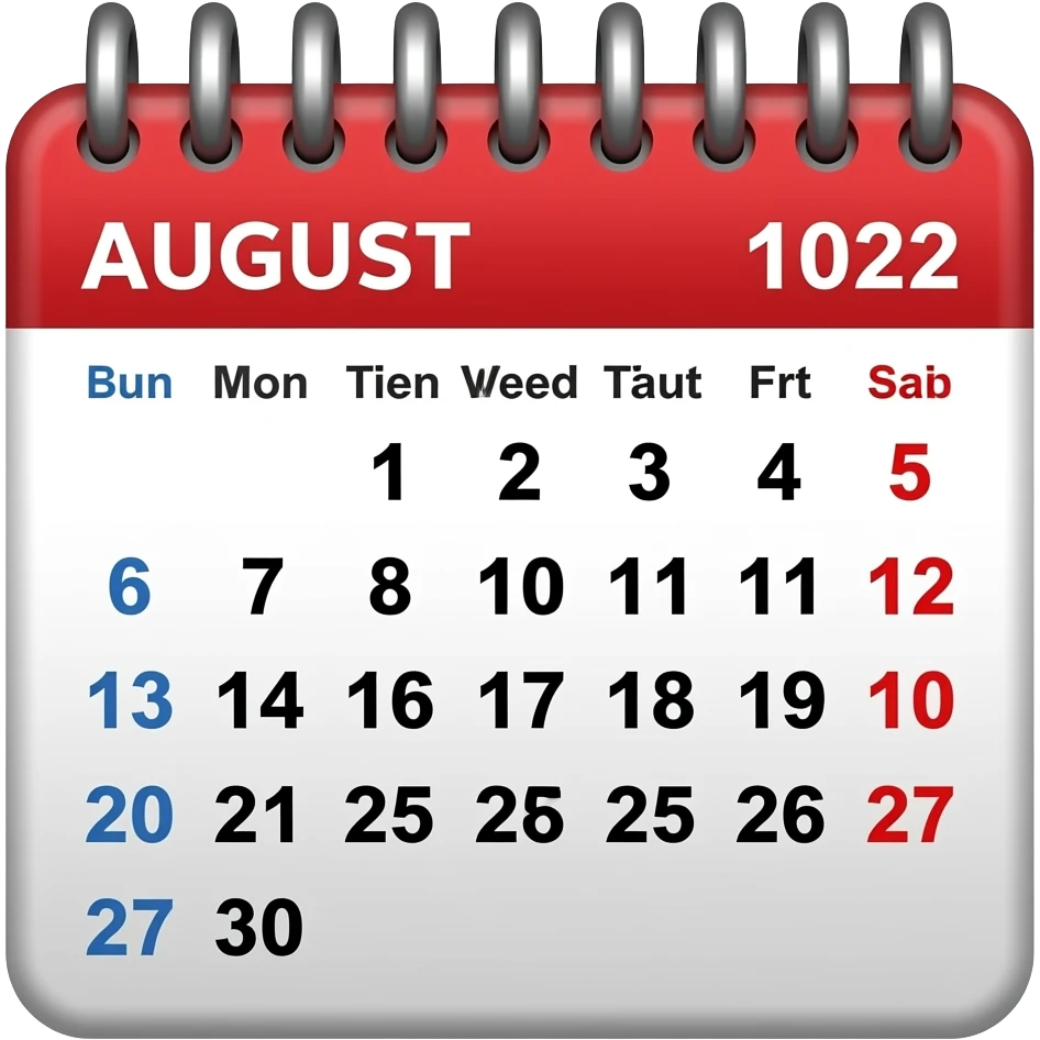 1 Aug emoji