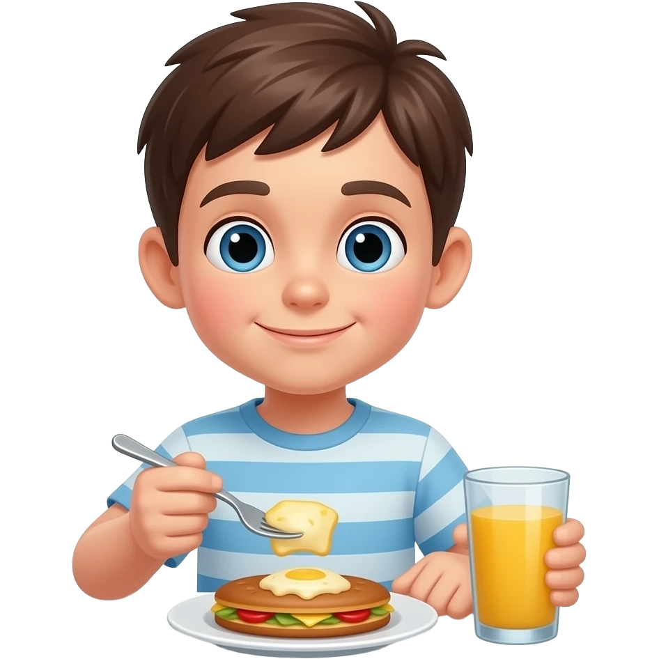 boy is taking
Breakfast emoji