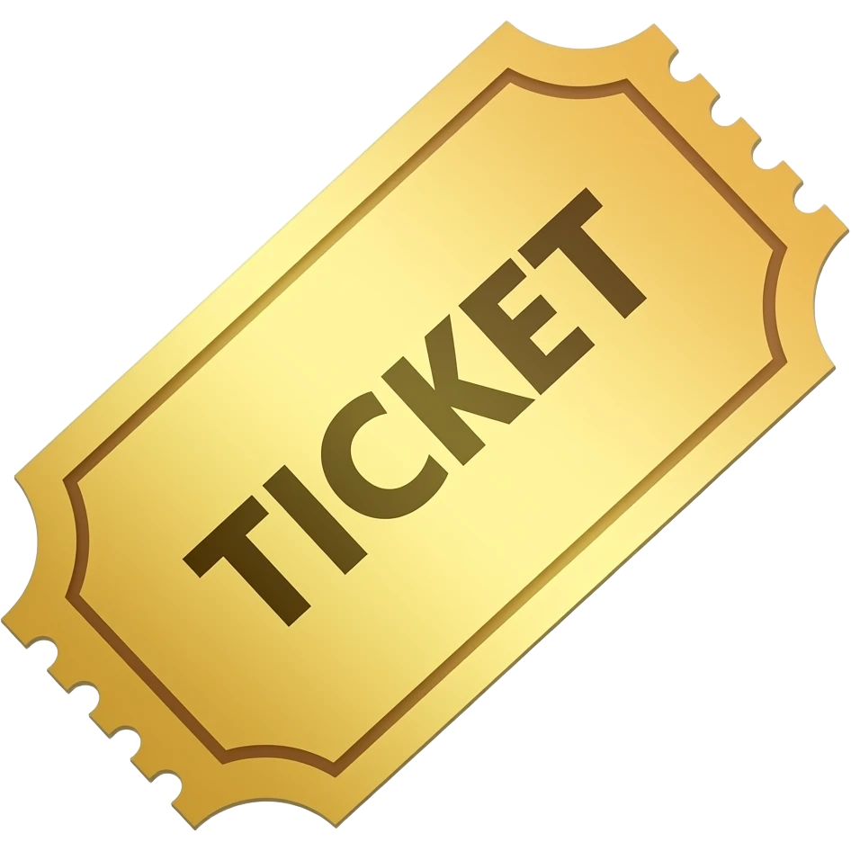 ticket gold emoji