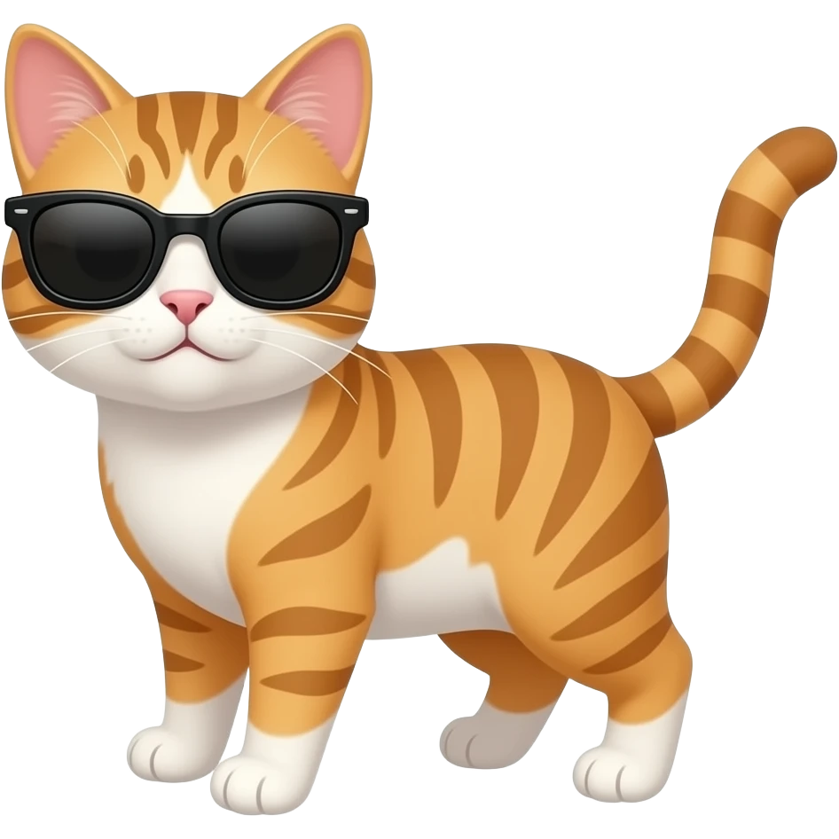 Cat wearing sunglasses emoji
