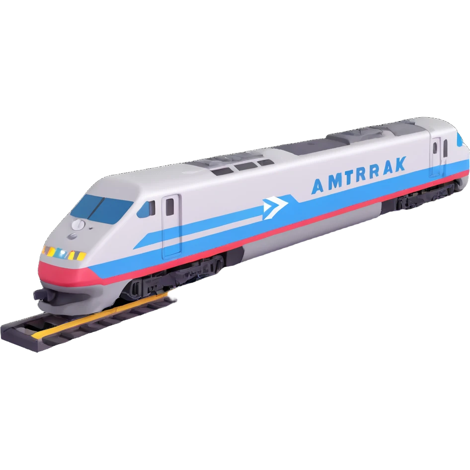 Amtrak train  emoji