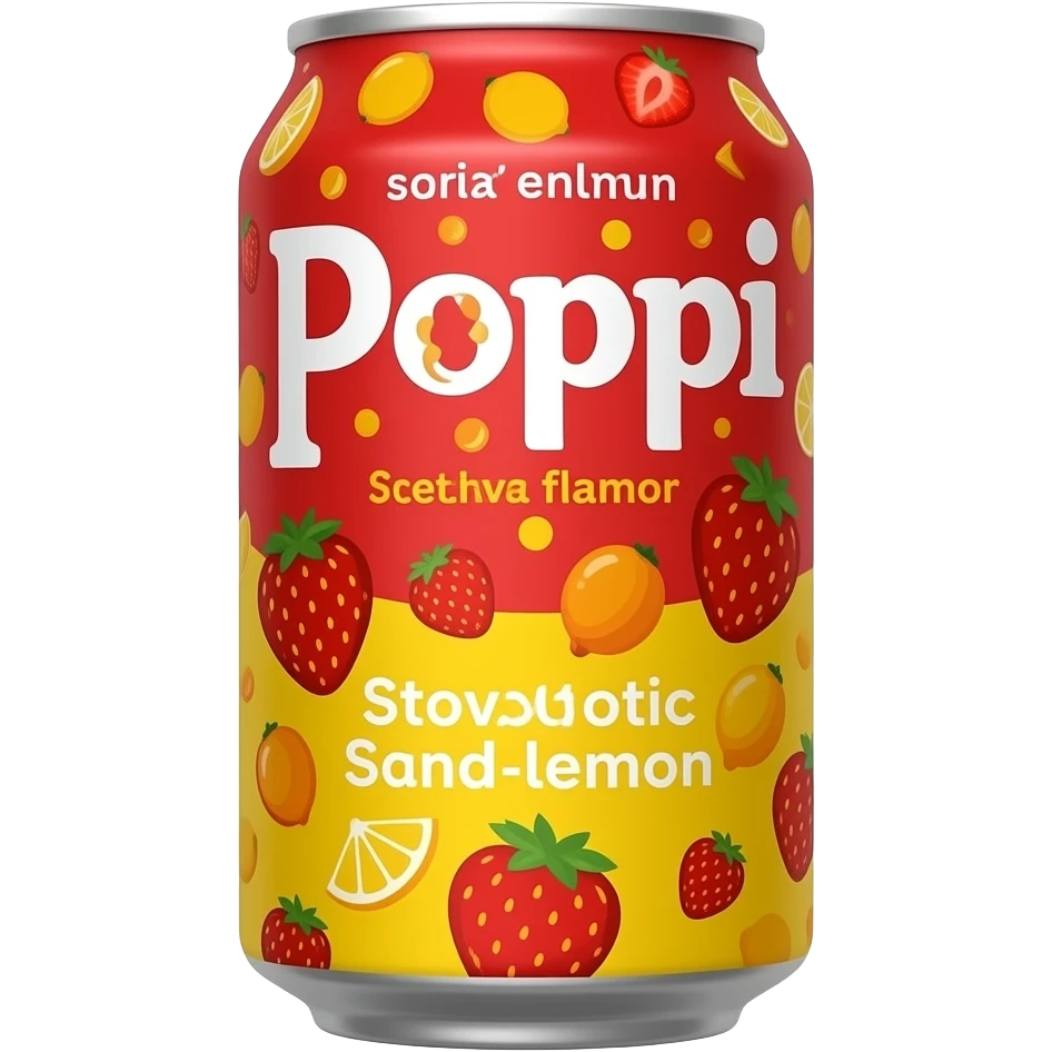 poppi probiotic soda strawberry lemon emoji