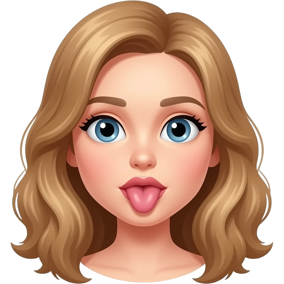 Licking pussy girl emoji
