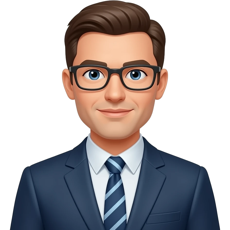 a male accountant in office emoji