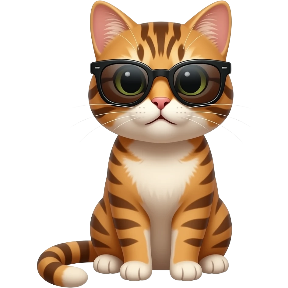 Cat wearing sunglasses emoji