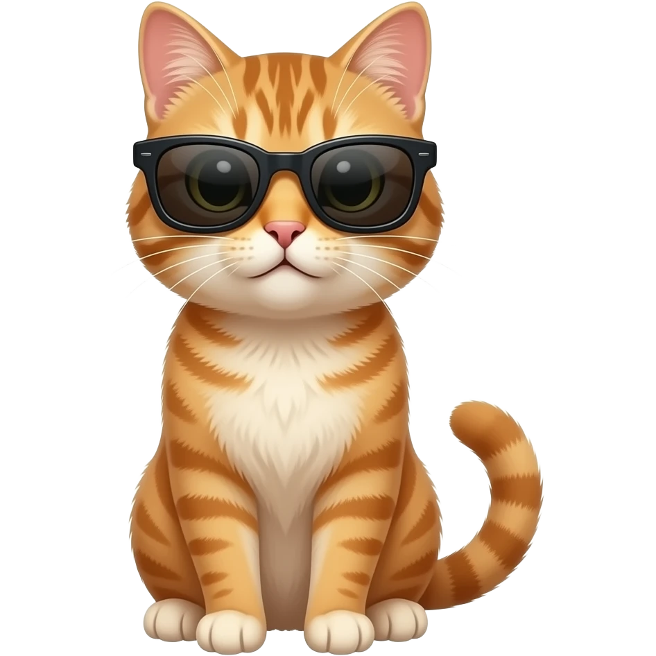 Cat wearing sunglasses emoji
