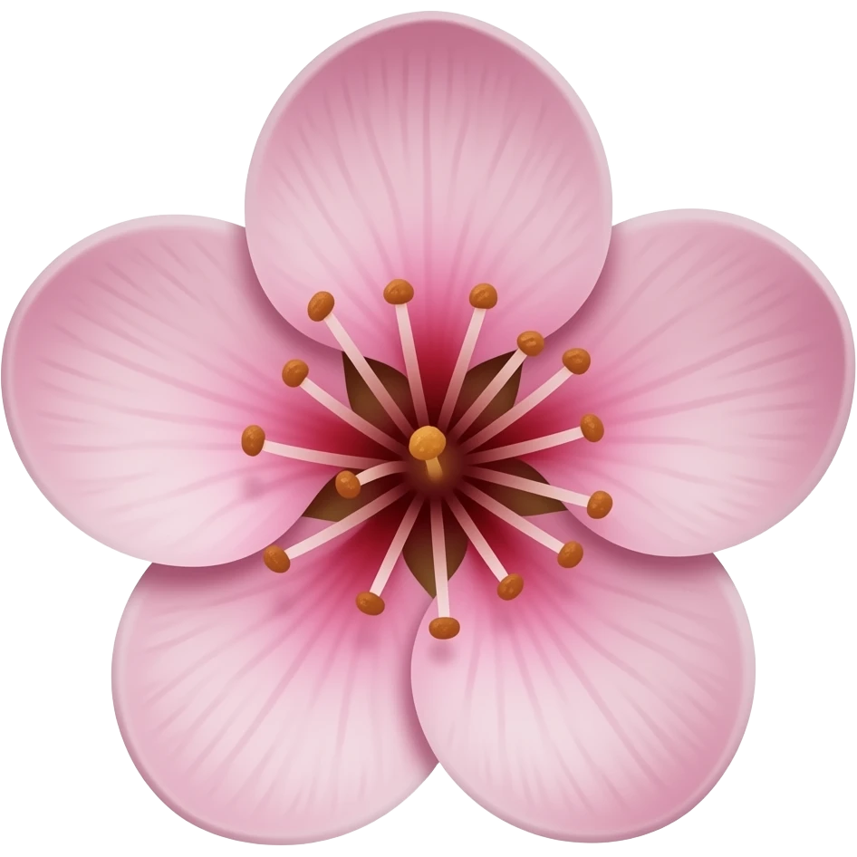 нарисуй цветок Malus 'Brandy Magic' emoji