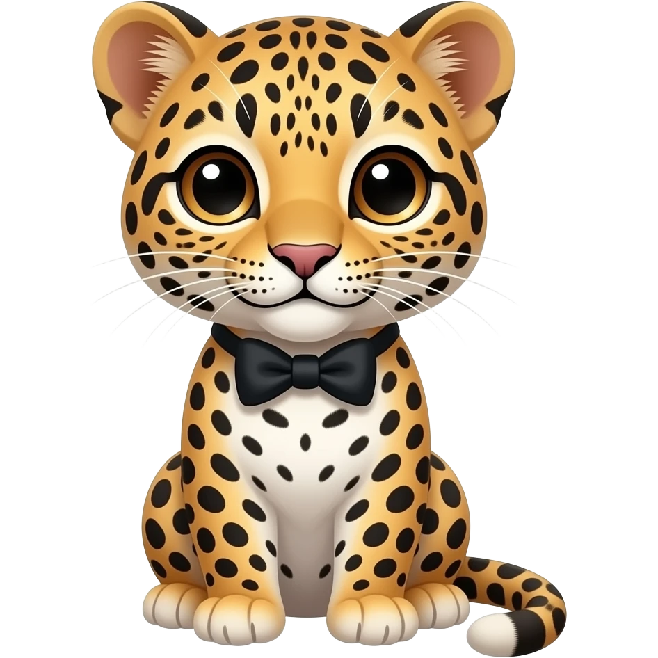 small leopard bow emoji