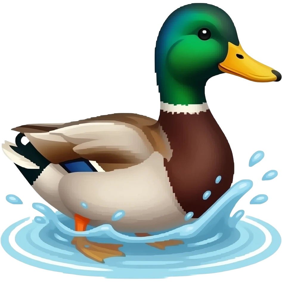 Buffering duck emoji