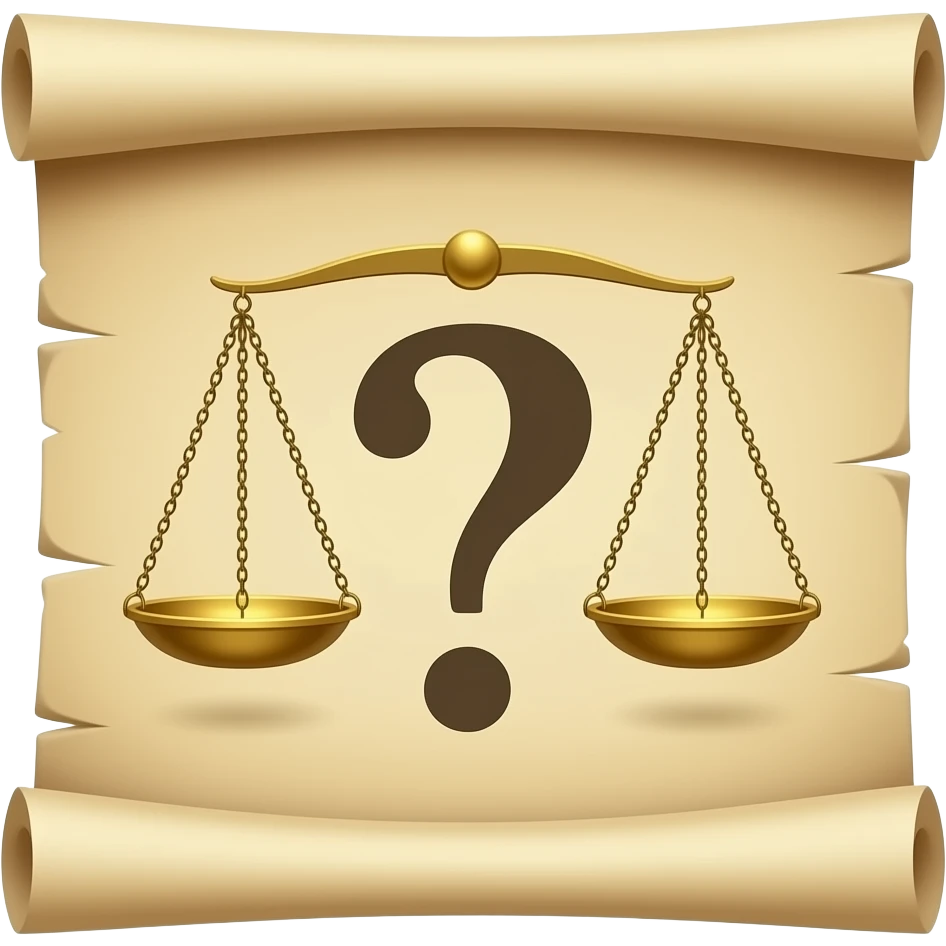 📜¿⚖️ emoji