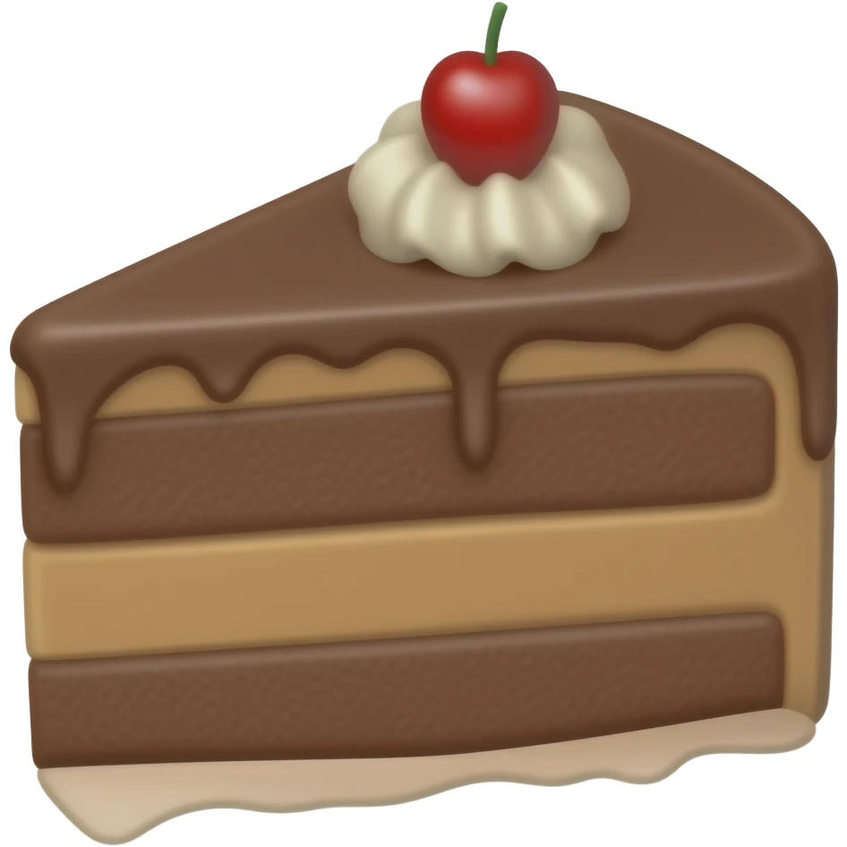 Chocolate cake emoji