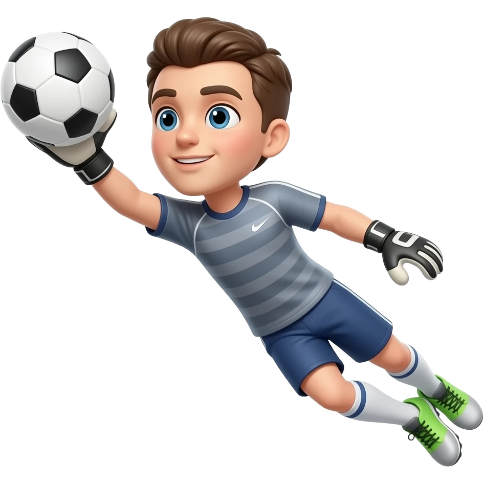 GOALKEEPER GRABING BALL emoji