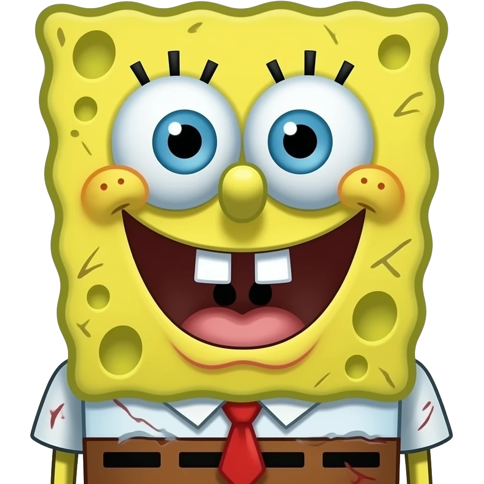 Bob esponja Assustador🧟‍♂️ emoji