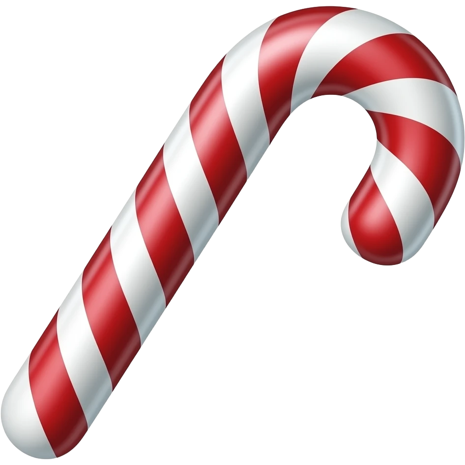 striped candy cane emoji