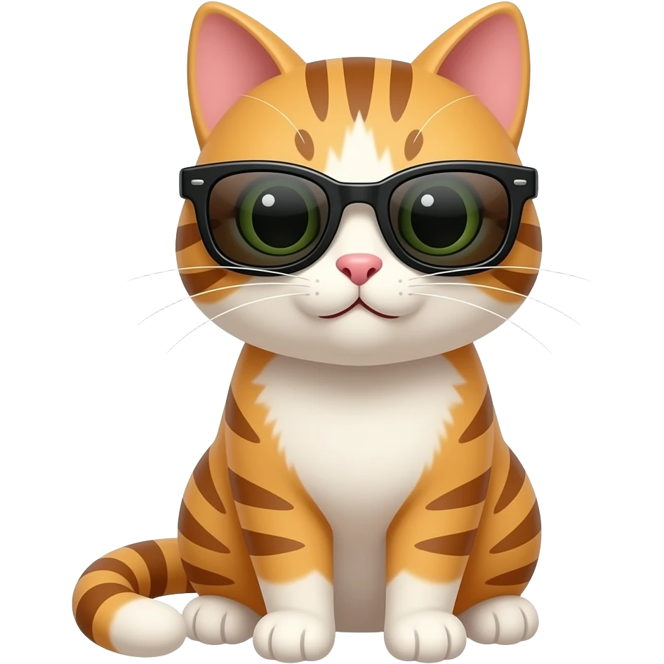 Cat wearing sunglasses emoji