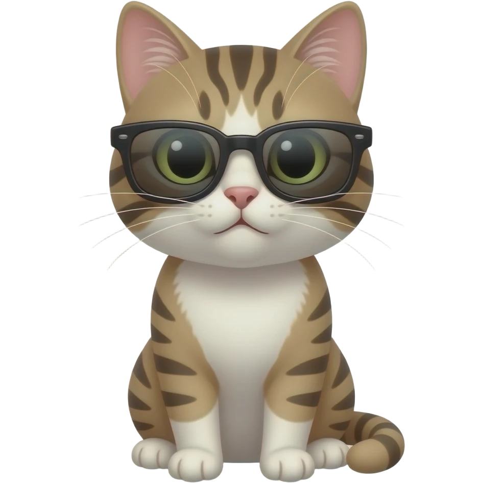 Cat wearing sunglasses emoji