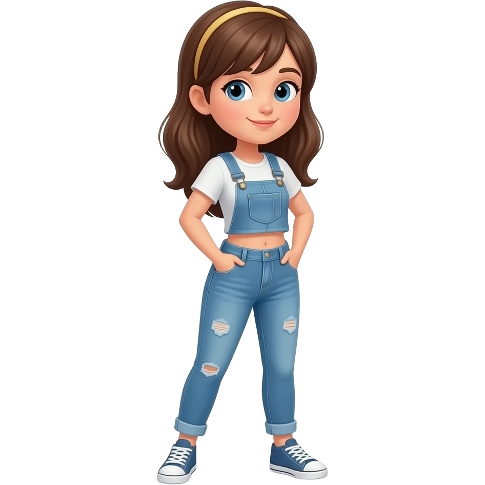 Full body girl, turn around emoji