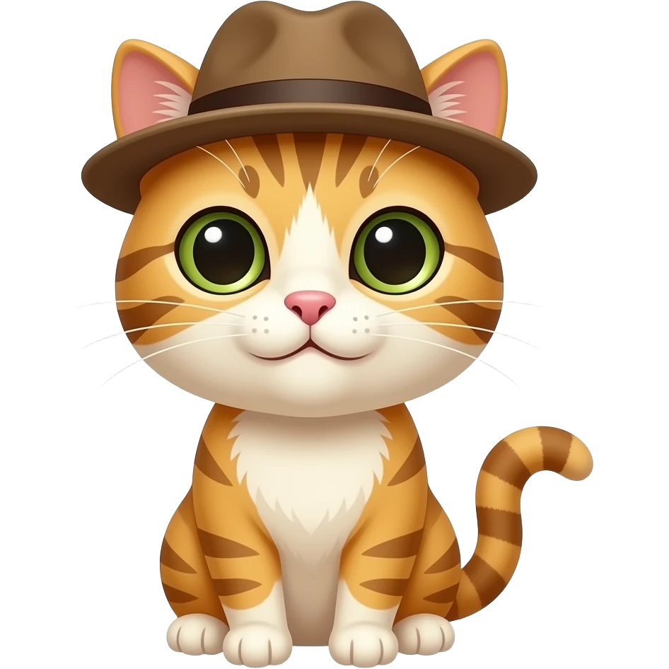 gato com chapeu emoji