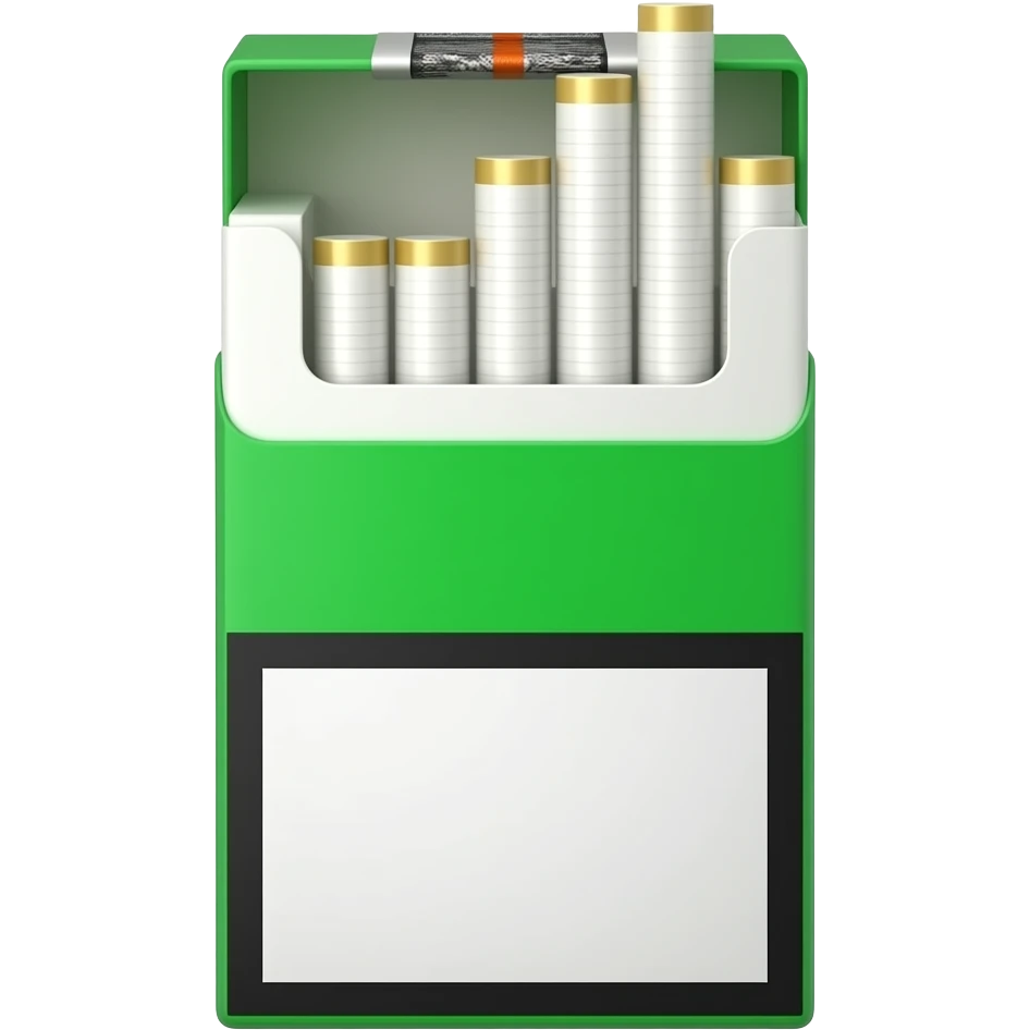 Empty green cigarette pack emoji
