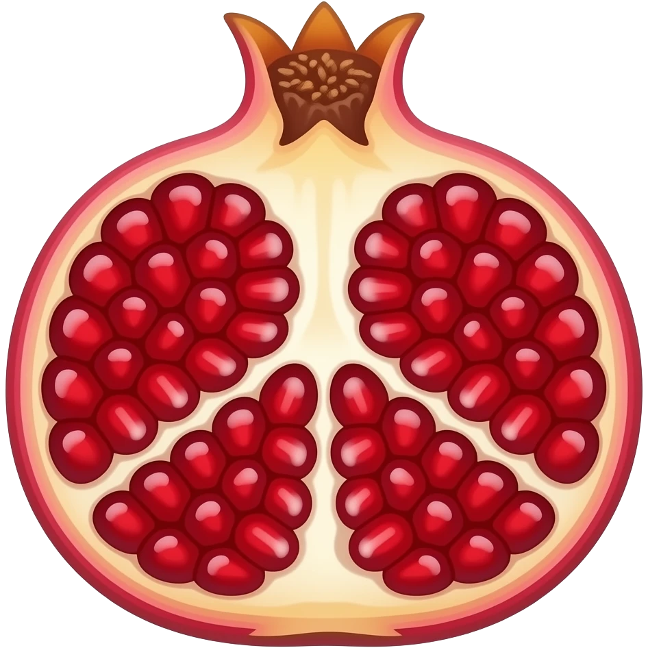 Pomegranate seeds emoji