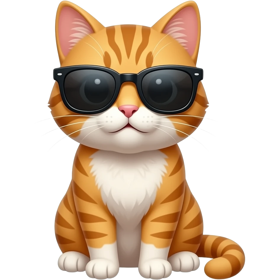 Cat wearing sunglasses emoji