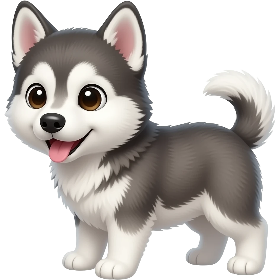 Baby husky emoji