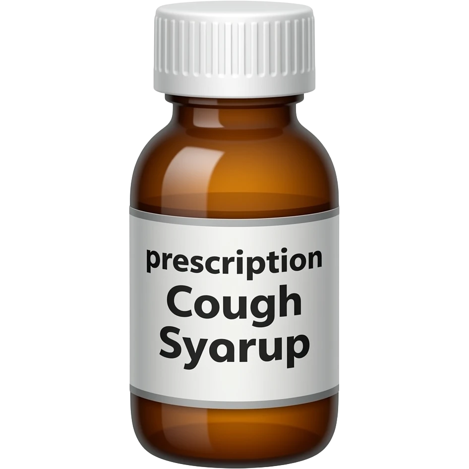 brown presciption cough syrup bottle emoji